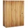 banjado XXL Medizinschrank Abschliessbar 35x46x15cm Arzneischrank weiß, Aus Metall Mit Motiv Bambusholz