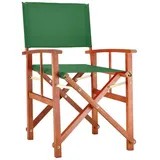 CASARIA Gartenstuhl Holz Klappbar 160kg Belastbar Bezug 30° Waschbar Armlehne Klappstuhl Garten Balkon Camping