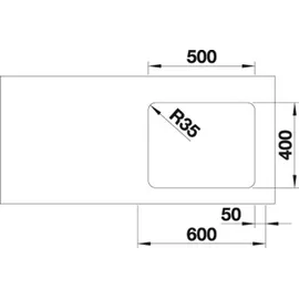 Blanco Etagon 500-U Edelstahl Seidenglanz + Handbetätigung + InFino