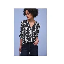 STREET ONE Gemustertes Shirt Blau 34