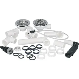Blanco Ablaufgarnitur 2 x 3,5'' Exzenter - Überlauf rund