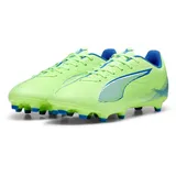 Puma Ultra 5 Play FG/AG Soccer Shoe, Fizzy Apple White-Bluemazing, 40 EU