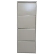 moebel-direkt-online Madrid 4 Klappen 100 x 80 x 35 cm grau