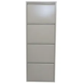 moebel-direkt-online Madrid 4 Klappen 100 x 80 x 35 cm grau