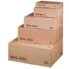 smartboxpro Versandkarton Mail-Box 00069028 244x145x38mm XS braun