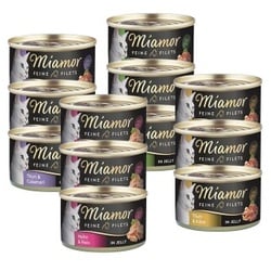 Miamor Feine Filets in Jelly Mixpaket 12x100g Mixpaket 2