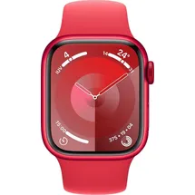 Apple Watch Series 9 GPS + Cellular 41 mm Aluminiumgehäuse (product)red, Sportarmband (product)red S/M