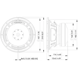 Lavoce SSF082.00L 8” Woofer