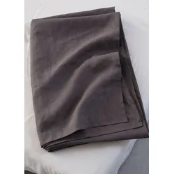 bonprix Vielseitig einsetzbarer Leinen Überwurf, grau, 280x210 cm, Leinen
