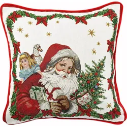Toy's Fantasy Dekoratives Kissen 45 x 45 cm Weihnachtsmann