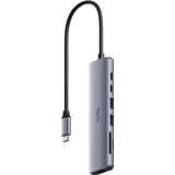Cudy USB C HUB with 4K HDMI, - Grau/Silber