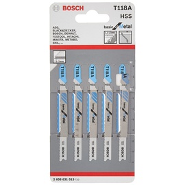 Bosch Professional BIM Stichsägeblatt Speed for Metal T121AF, 25er-Pack (2608636700)