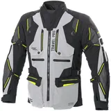 BÜSE Travel Pro Textiljacke wasserdicht - Schwarz/Hellgrau/Neon-Gelb - 58