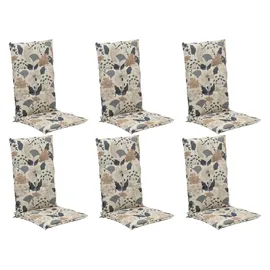 GO-DE Hochlehner Auflage 120 x 50 cm creme blau 6 St.