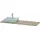 Duravit Konsole XSquare 160x55x1,6cm, m 1 Ausschn, Beck. li, lei