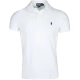 Ralph Lauren Custom Slim Fit Piquet Poloshirt weiß S