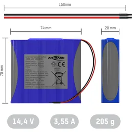 Ansmann Akkupack 4S1P 14,4 V 3350 mAh
