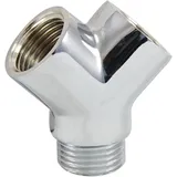 Weinmann & Schanz Messing Gewindefitting-y-stück 1x 1/2''ag - 2 x 1/2'' Ig - verchromt