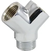 Weinmann & Schanz Messing Gewindefitting-y-stück 1x 1/2''ag - 2 x 1/2'' Ig - verchromt