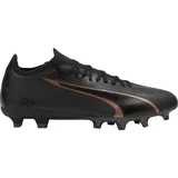 Puma Ultra Match FG/AG Soccer Shoe, Black Copper Rose, 41 EU