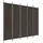 vidaXL 5-tlg. Paravent Braun 250x200 cm Stoff