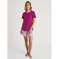 CALIDA Marine Dreams Kurz-Pyjama Damen, weich, pflegeleicht, elastischer Hosenbund