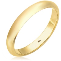 Elli PREMIUM Ehering Bandring Klassisch 375 Gelbgold Ringe Damen