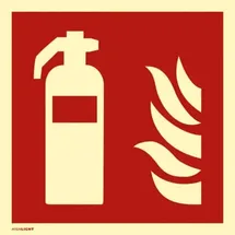 schilderfabrikation moedel gmbh Brandschutzzeichen Feuerlöscher 20 x 20 cm