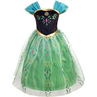Lito Angels Prinzessin Anna Krönung Kleid Eiskönigin Kostüm Verkleiden für Kinder Mädchen, Größe 5-6 Jahre 116, Grün