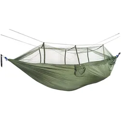 Grafner® Hängematte mit Moskito-Netz max. Belastbarkeit: 200 kg incl. Tasche und Zubehör HM11057