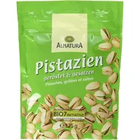 Alnatura Bio Pistazien, geröstet und gesalzen, vegan, 4er Pack (4 x 125 g)