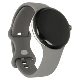 Google Pixel Watch LTE polished silver Sportarmband charcoal