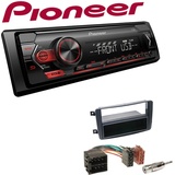 Pioneer 1-DIN Autoradio USB AUX Android Set für Mercedes-Benz CLK C209, A209