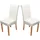 MCW Esszimmerstuhl Lecce II Leder creme 2er Set