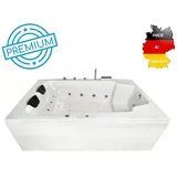 Basera Basera® Indoor Whirlpool Badewanne XXL Milos 2 Personen Premium 190 x 120 cm