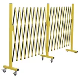 Mendler Alu Absperrgitter 110 x 500 cm Gelb/Schwarz