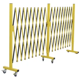 Mendler Alu Absperrgitter 110 x 500 cm Gelb/Schwarz