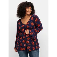 Sheego by Joe Browns Langarmshirt in nachtblau gemustert), |