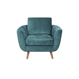 Soho Sessel SOHO Samt 94 x 85 x 93 cm Grau/Türkis/Petrol