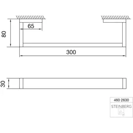 Steinberg Haltegriff Serie 460 300mm chrom