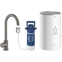 Grohe Red Mono C-Auslauf Set M hard graphite gebürstet (30085AL1)