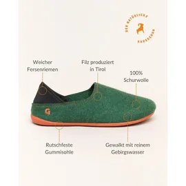 Gottstein Wool Slip-On Grün/Orange 43
