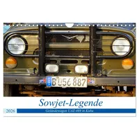 Calvendo Sowjet-Legende - Der Geländewagen UAZ-469 in Kuba (Wandkalender