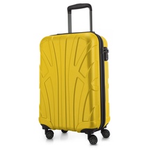 suitline Hartschalenkoffer Trolley 4-Rollen Cabin 55 cm / 34 l gelb