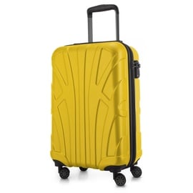 suitline Hartschalenkoffer Trolley 4-Rollen Cabin 55 cm / 34 l gelb