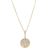 Ketten-Anhänger LADY, gold (gelbgold 585), Schmuckanhänger, Damen, Gelbgold 585