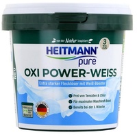 HEITMANN Heitmann pure Oxi Power-Weiss 500g - Flecklöser mit Weiß-Booster (1er Vollwaschmittel