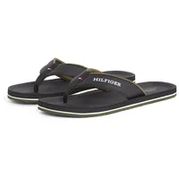Tommy Hilfiger Zehentrenner mit gepolstertem Ristriemen, BLACK, 45,
