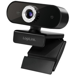 LogiLink UA0368 Webcam (HD, USB, Clip-on Befestigung, Plug and Play, Skype, Google Meet, FaceTime) schwarz