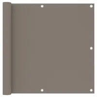 vidaXL Balkon-Sichtschutz 90 x 300 cm Taupe Oxford-Gewebe